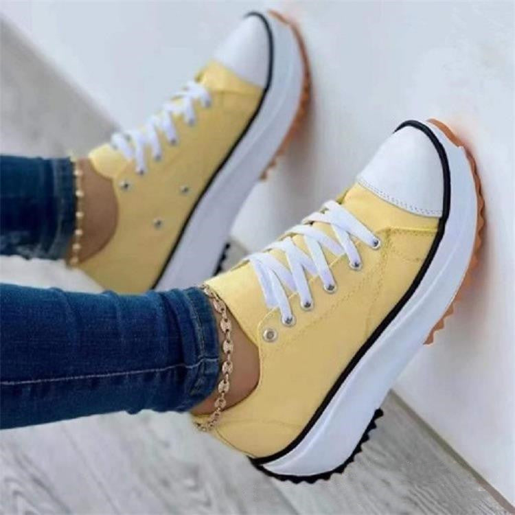 💝Vânzare limitată 50% REDUCERE🔥🔥Adidași de damă cu platformă cu șireturi și tocuri