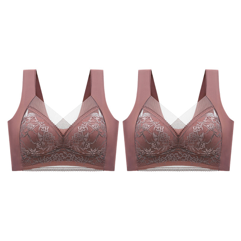 👙 Sutien din dantelă pentru femei super confortabil și moale, fără inel de oțel【✨1 + 1 gratuit】