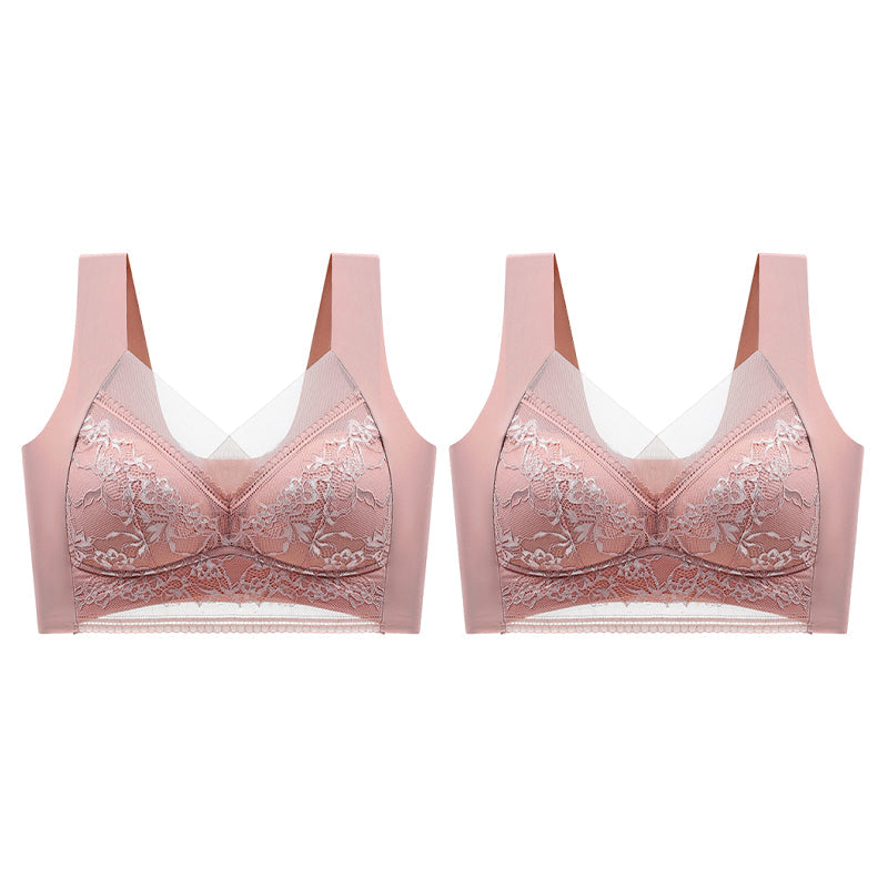 👙 Sutien din dantelă pentru femei super confortabil și moale, fără inel de oțel【✨1 + 1 gratuit】