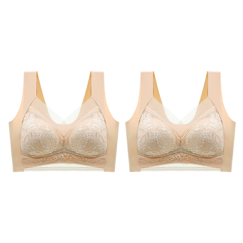 👙 Sutien din dantelă pentru femei super confortabil și moale, fără inel de oțel【✨1 + 1 gratuit】