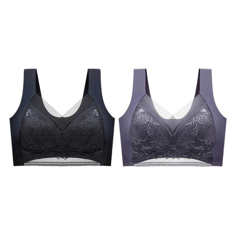👙 Sutien din dantelă pentru femei super confortabil și moale, fără inel de oțel【✨1 + 1 gratuit】