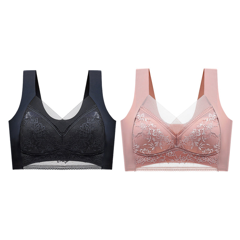 👙 Sutien din dantelă pentru femei super confortabil și moale, fără inel de oțel【✨1 + 1 gratuit】