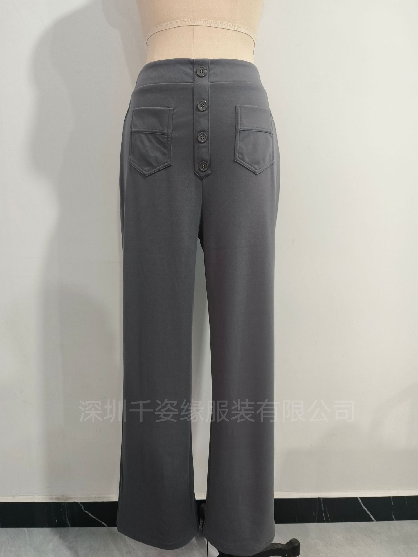 🔥49% REDUCERE - 🔥- Pantaloni casual elastici cu talie înaltă pentru femei