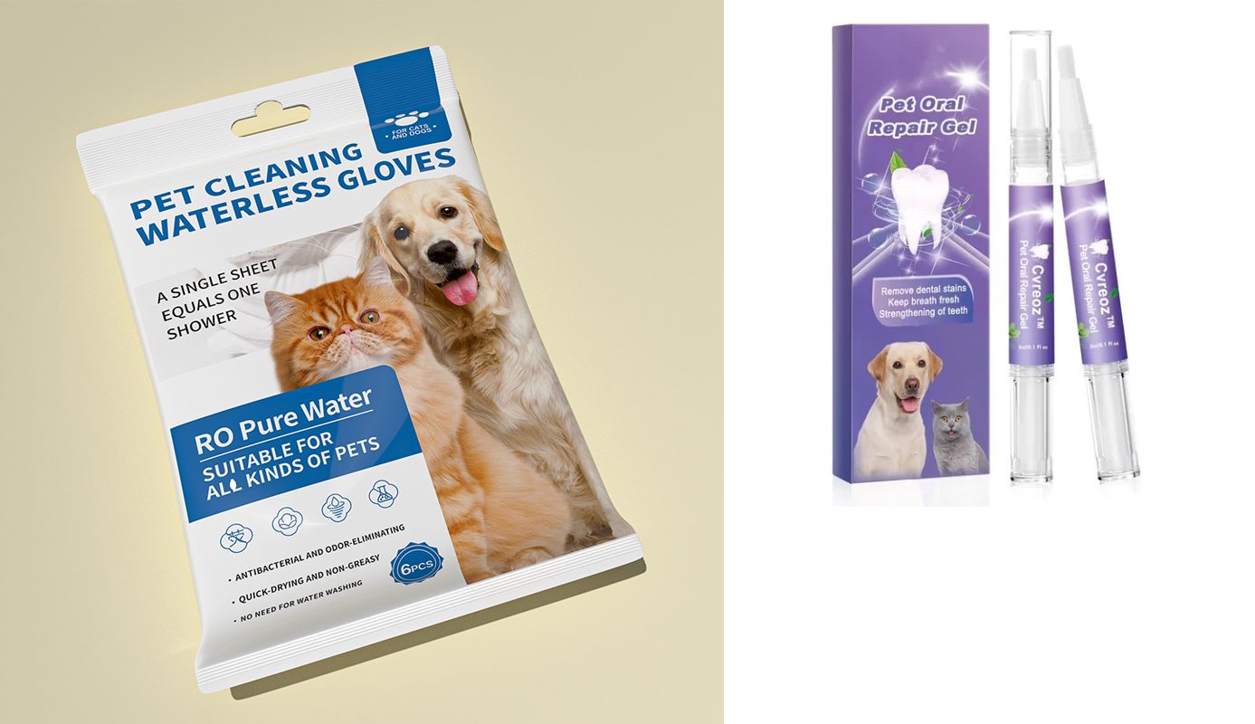 🐶 Rękawice dezodorujące do czyszczenia i dezynfekcji zwierząt bez spłukiwania