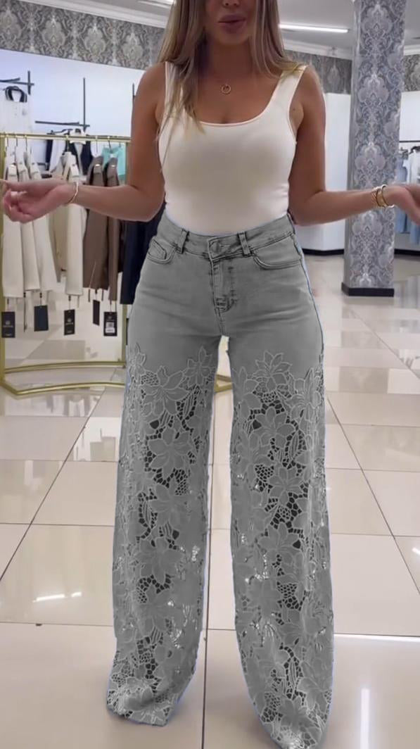 Blugi de dama eleganti din dantela