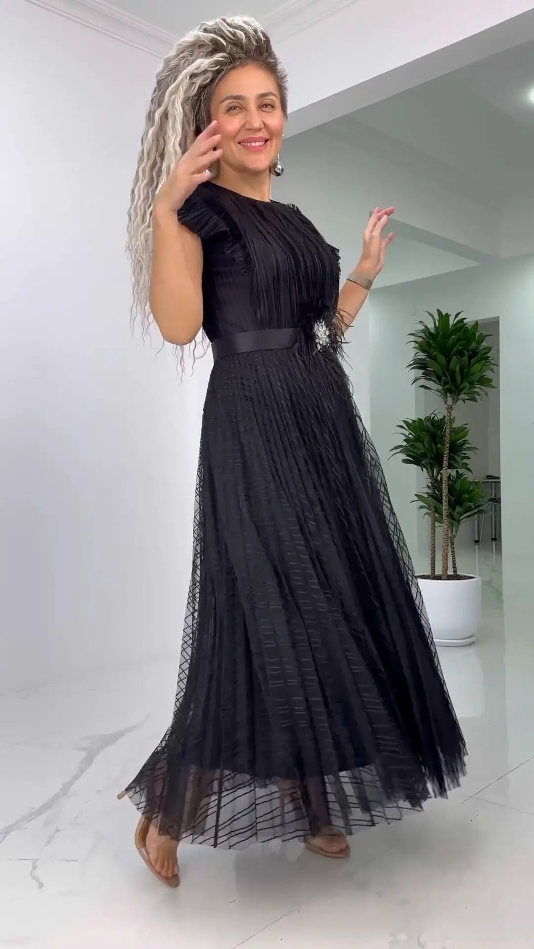 [S-5XL]🥰✨Rochie din șifon slim fit 2025