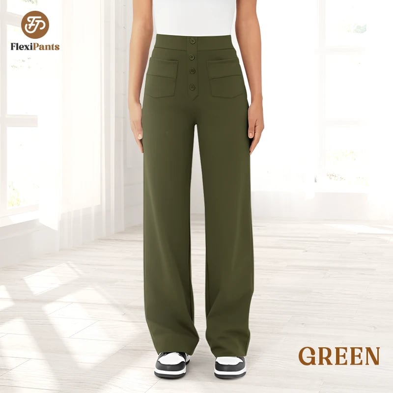 🔥49% REDUCERE - 🔥- Pantaloni casual elastici cu talie înaltă pentru femei