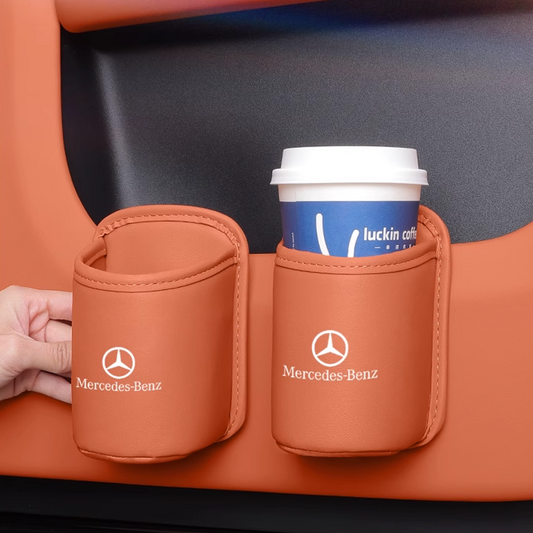 Suport de pahare din piele Velora – ușor de instalat, posibilă personalizarea logo-ului