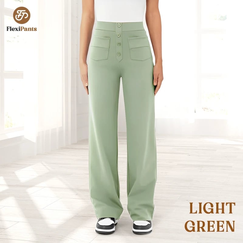 🔥49% REDUCERE - 🔥- Pantaloni casual elastici cu talie înaltă pentru femei
