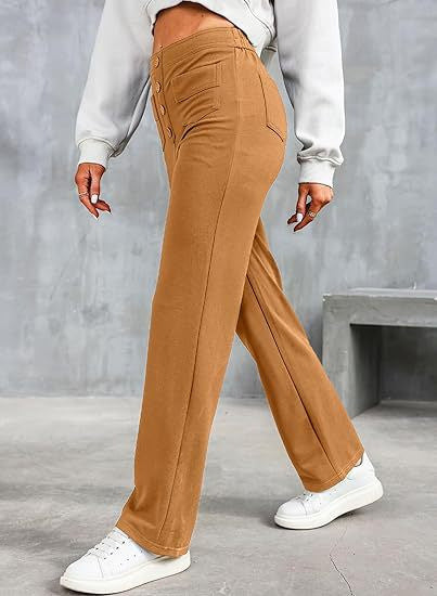 🔥49% REDUCERE - 🔥- Pantaloni casual elastici cu talie înaltă pentru femei