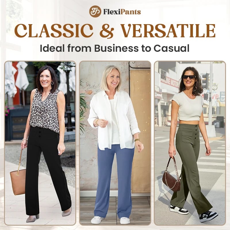 🔥49% REDUCERE - 🔥- Pantaloni casual elastici cu talie înaltă pentru femei
