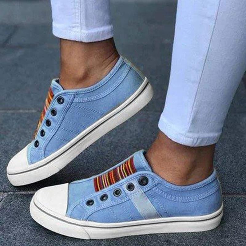 2025 Noi pantofi ortopedici de vară Vintage Denim Slip On