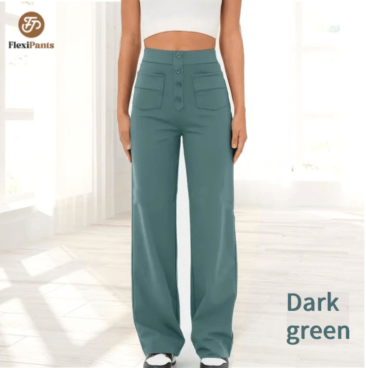 🔥49% REDUCERE - 🔥- Pantaloni casual elastici cu talie înaltă pentru femei