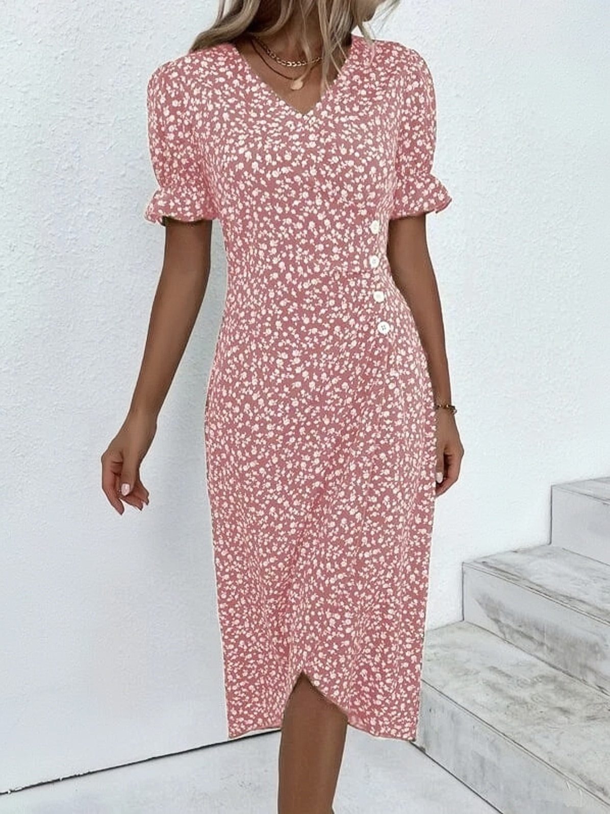 🌷Rochie casual dama, rochie wrap, rochie florala