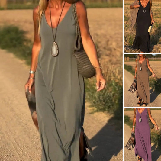 🔥👗Rochie maxi pentru femei cu decolteu în formă de inimă