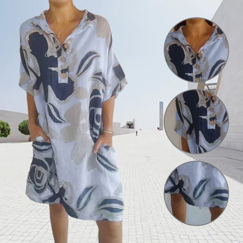 🔥Rochie casual eleganta cu imprimeu pentru femei