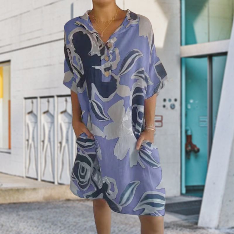 🔥Rochie casual eleganta cu imprimeu pentru femei