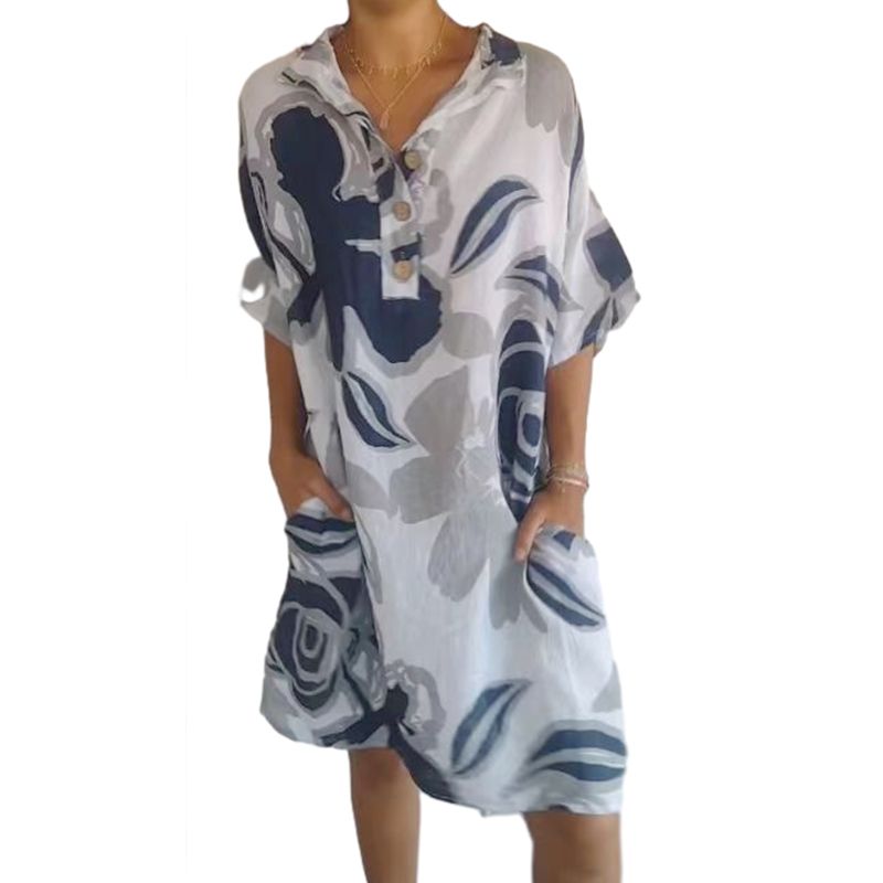 🔥Rochie casual eleganta cu imprimeu pentru femei
