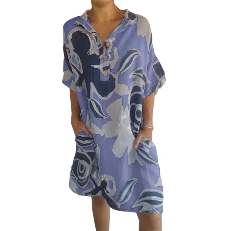 🔥Rochie casual eleganta cu imprimeu pentru femei