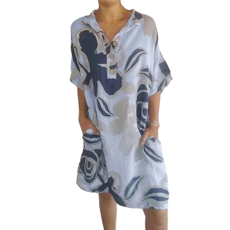 🔥Rochie casual eleganta cu imprimeu pentru femei