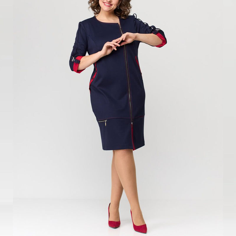 Damska sukienka z najwyższej półki, zapinana z boku na zamek