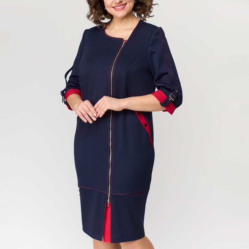 Damska sukienka z najwyższej półki, zapinana z boku na zamek