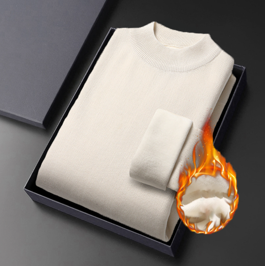 Zimowy męski sweter z golfem