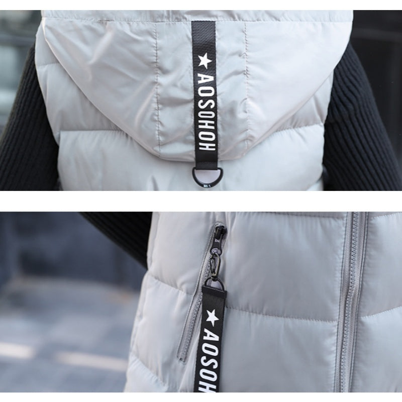 ⭐Oferta limitowana💥Damska kurtka bez rękawów, zapinana na długi zamek