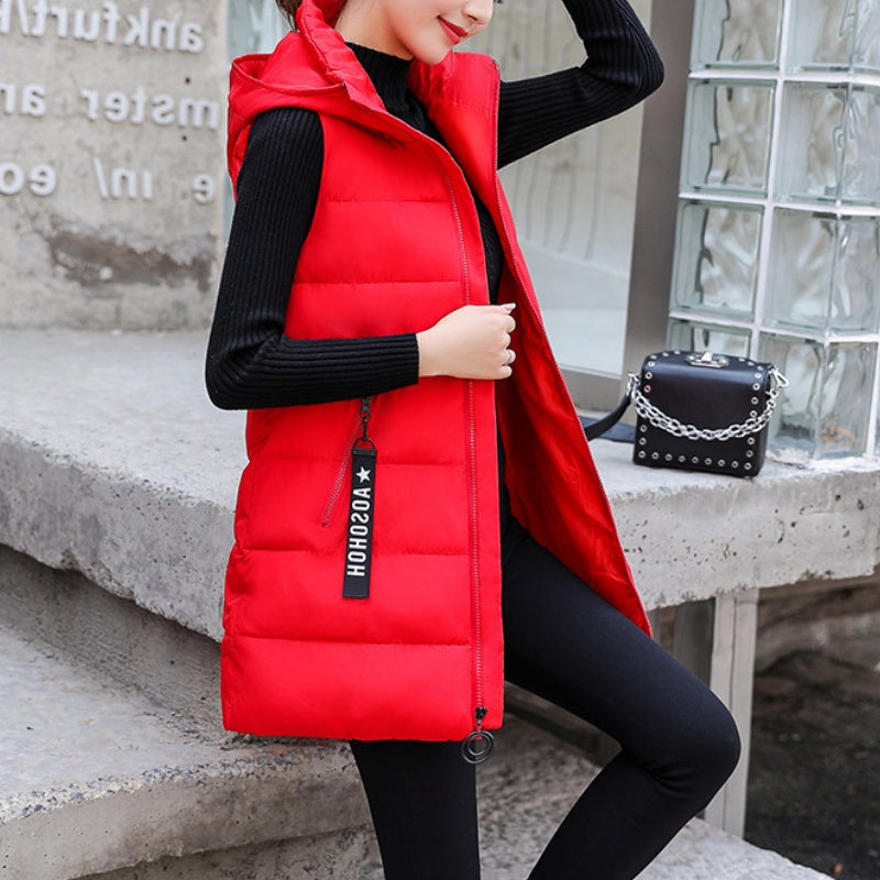 ⭐Oferta limitowana💥Damska kurtka bez rękawów, zapinana na długi zamek