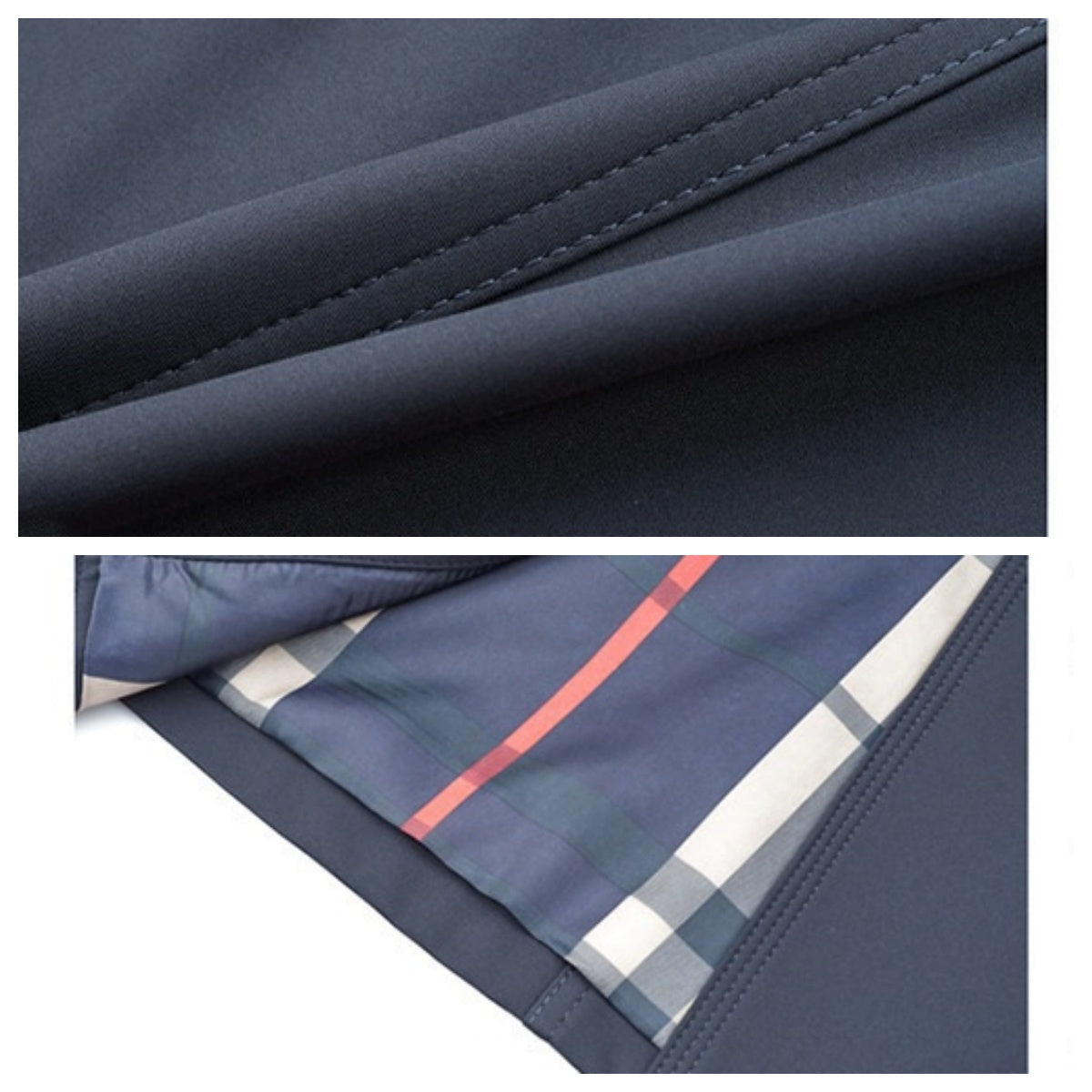 🍂 Dwurzędowy płaszcz męski z klapą