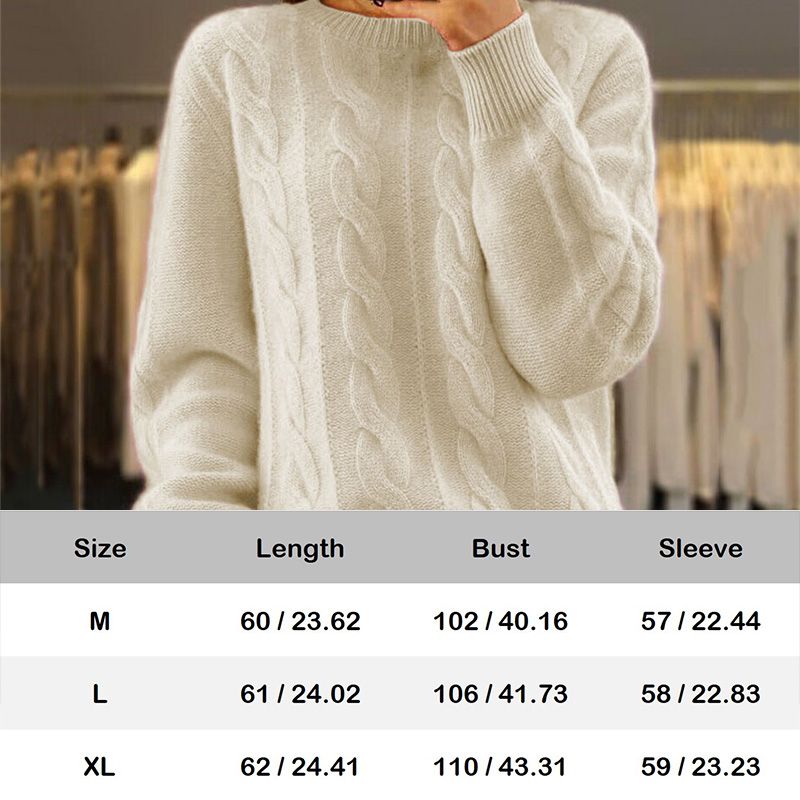 Ciepły sweter damski w stylu vintage