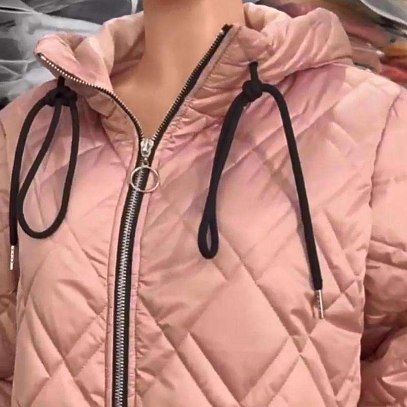 🔥【S-3XL】 Parka Coat la modă pentru femei cu gât înalt și lungime de șold