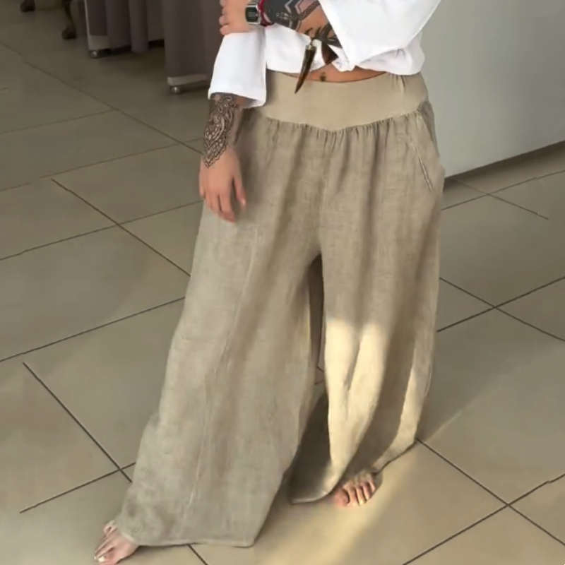 ✨Pantaloni elastici de dama cu buzunare
