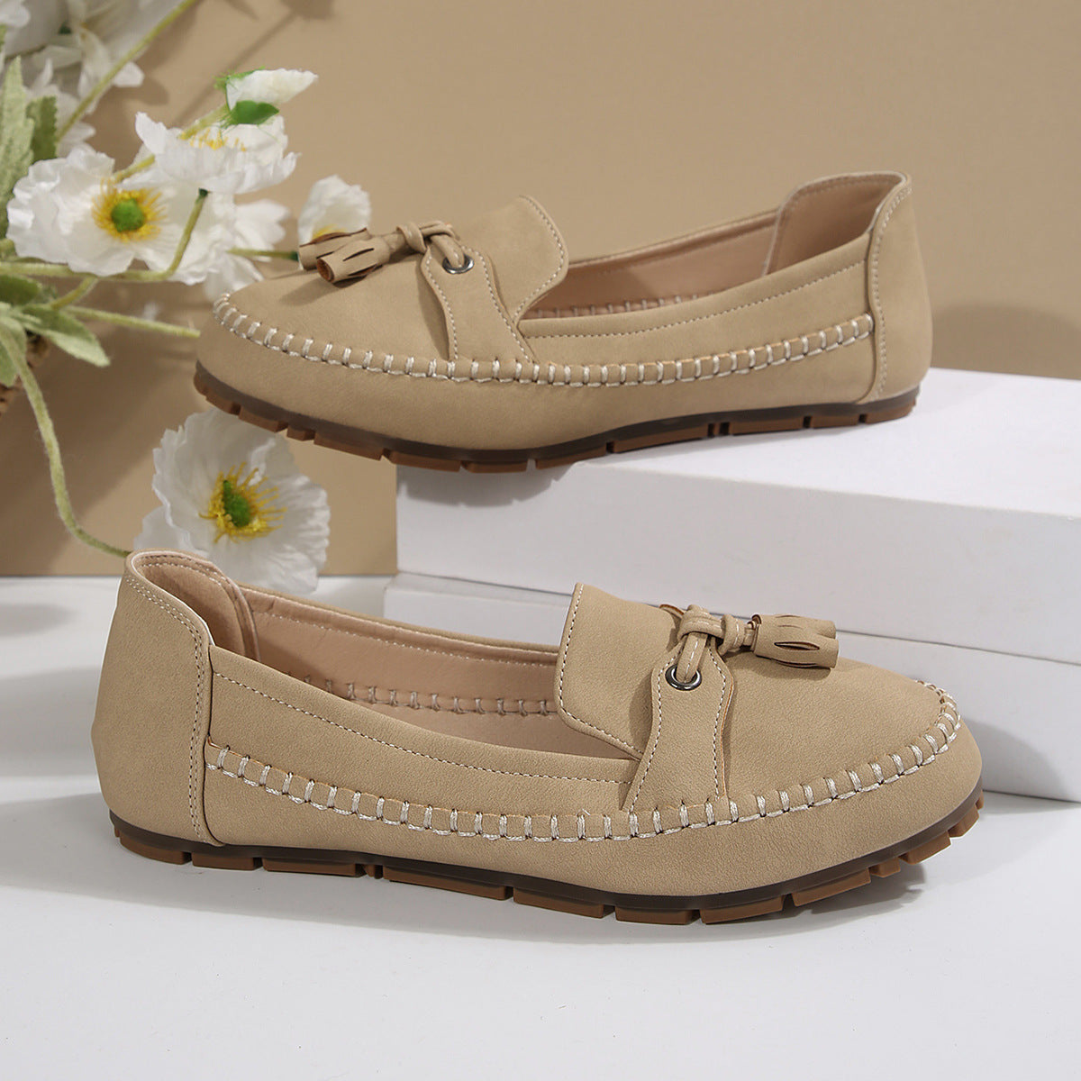 💖Mocasini confortabili, vintage pentru femei