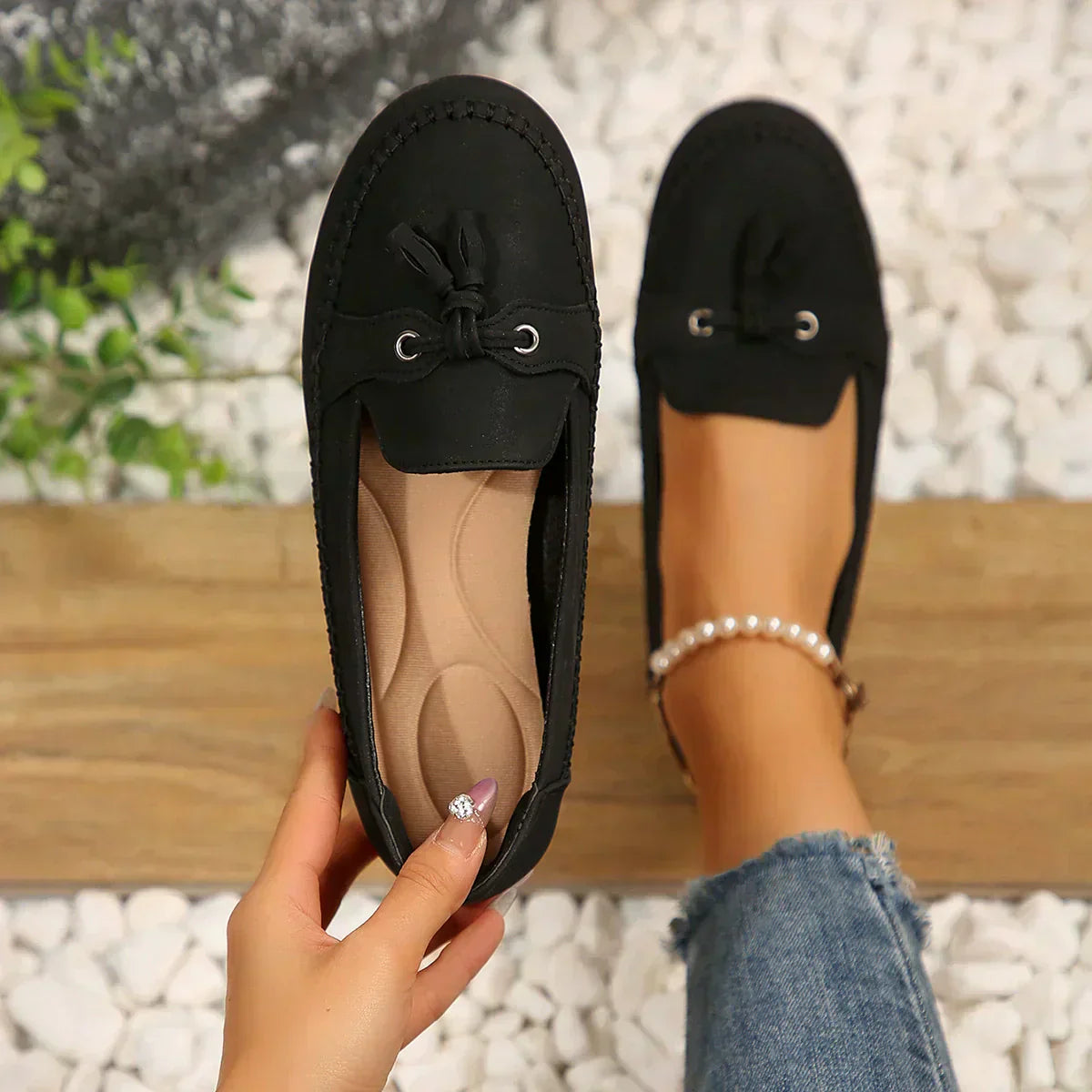 💖Mocasini confortabili, vintage pentru femei