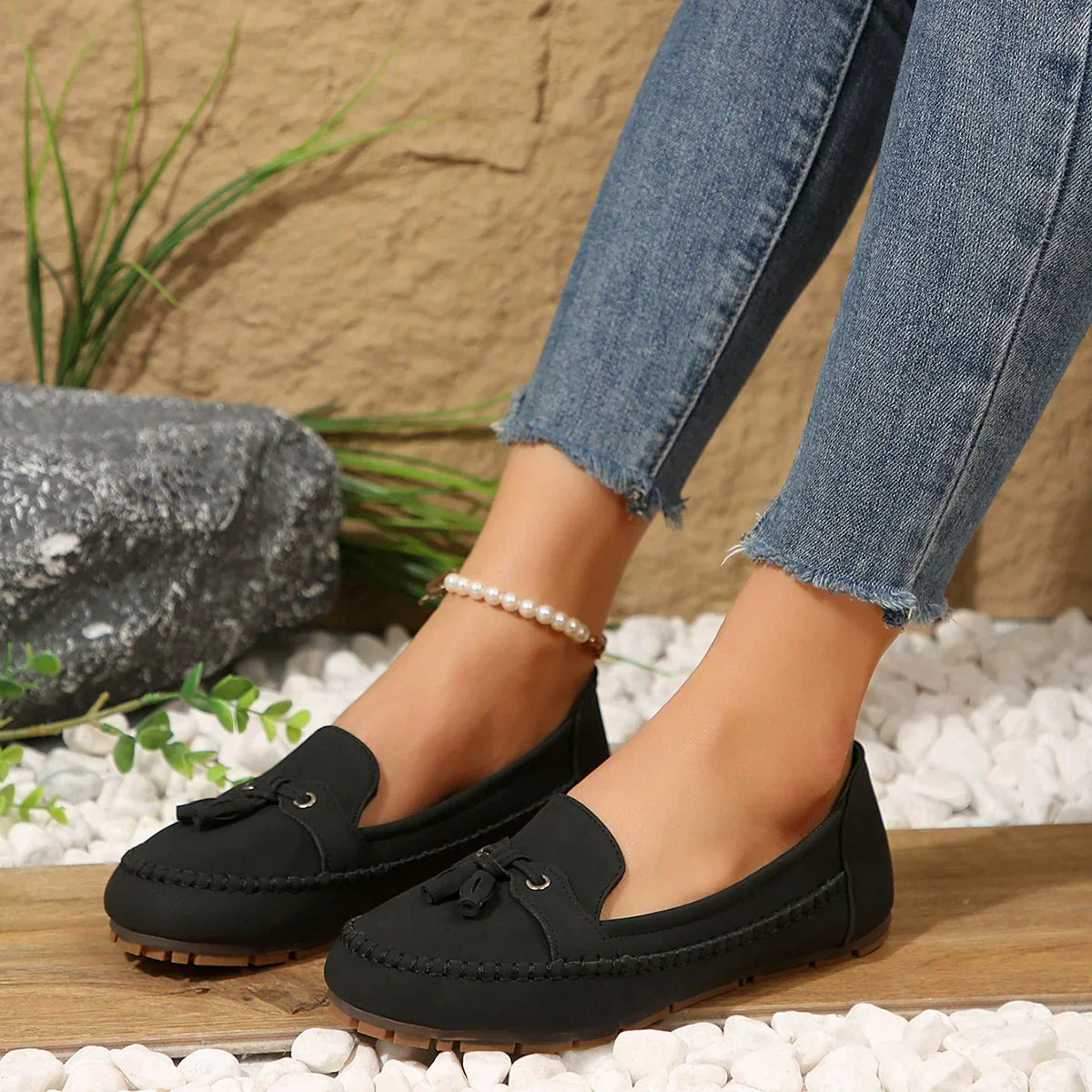 💖Mocasini confortabili, vintage pentru femei