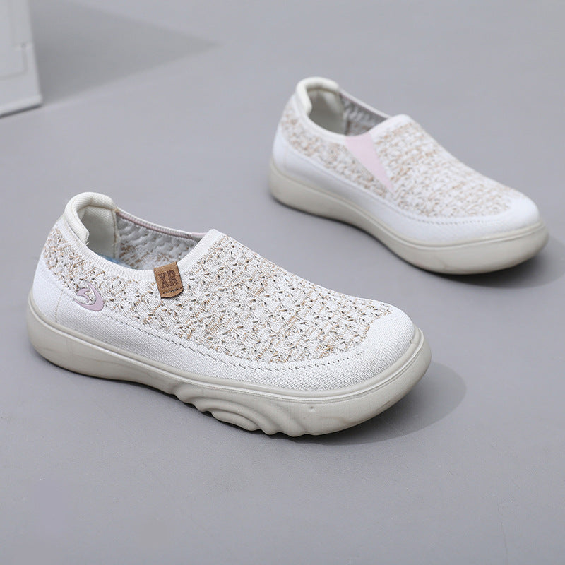 Pantofi de mers tricotat anti-alunecare pentru femei