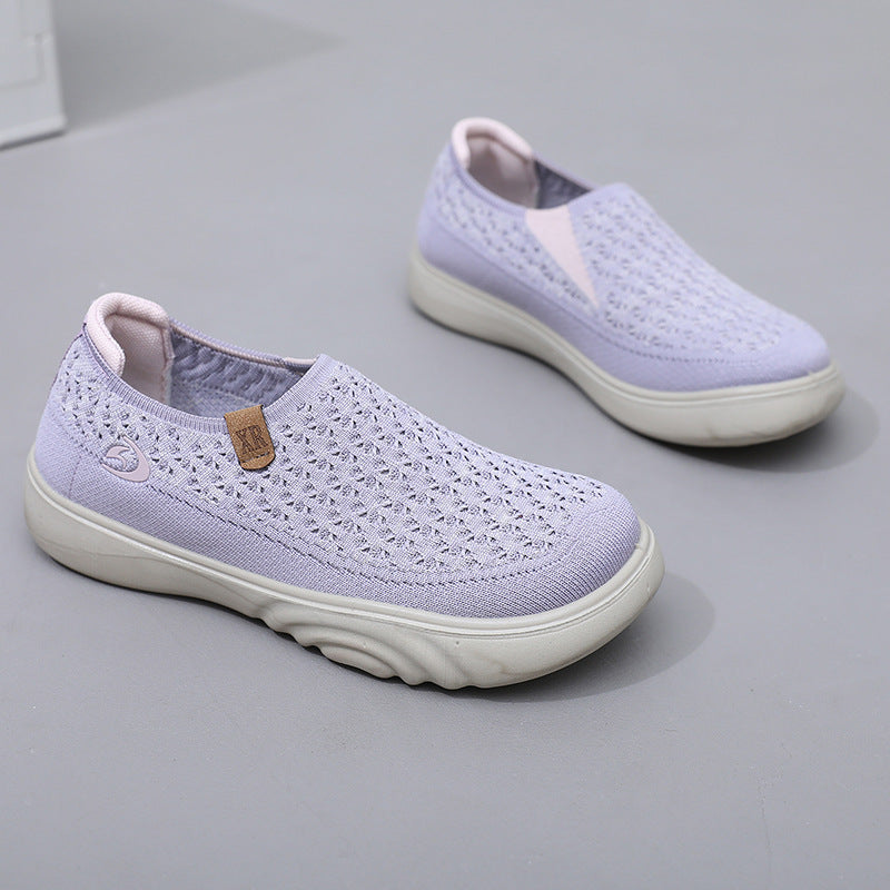 Pantofi de mers tricotat anti-alunecare pentru femei