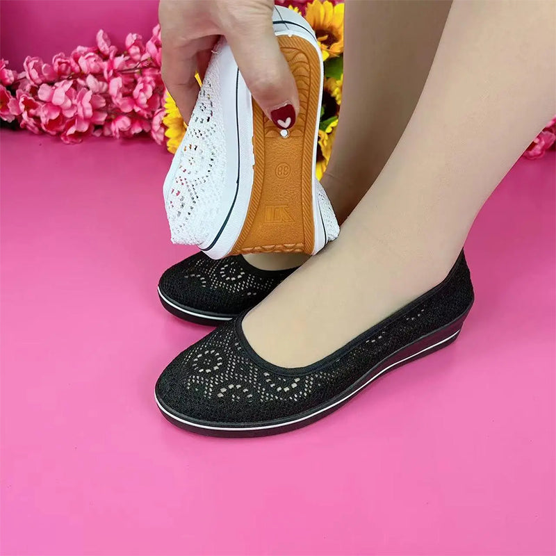 Oddychające, antypoślizgowe damskie buty na platformie