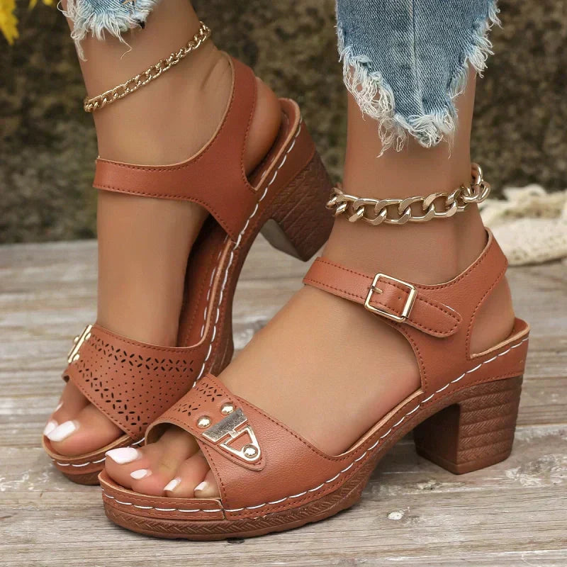 【EU 36-43】👡Sandale de vară pentru femei cu toc înalt