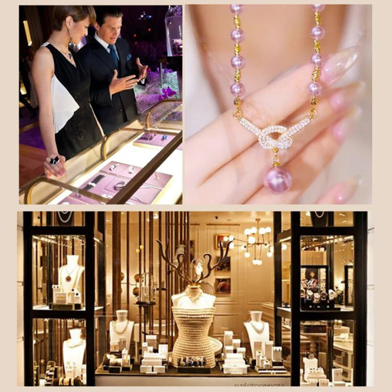 Naszyjnik z naturalnych pereł