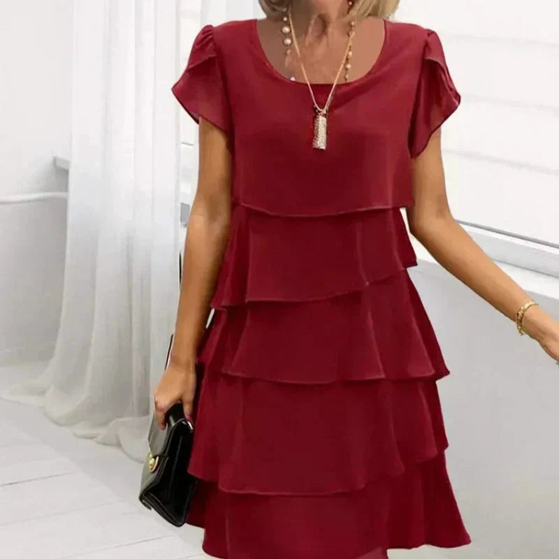 🔥Rochie casual pentru femei cu ondulație ruffle