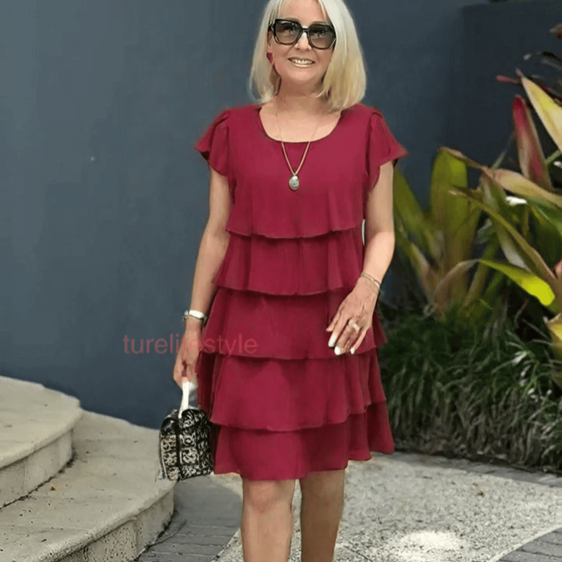 🔥Rochie casual pentru femei cu ondulație ruffle