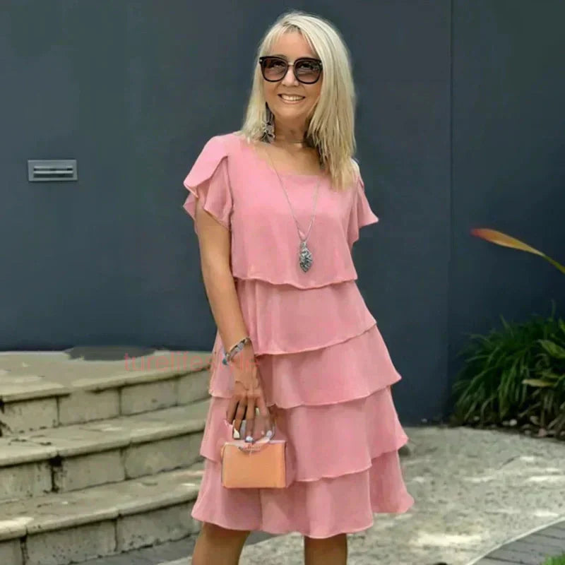 🔥Rochie casual pentru femei cu ondulație ruffle