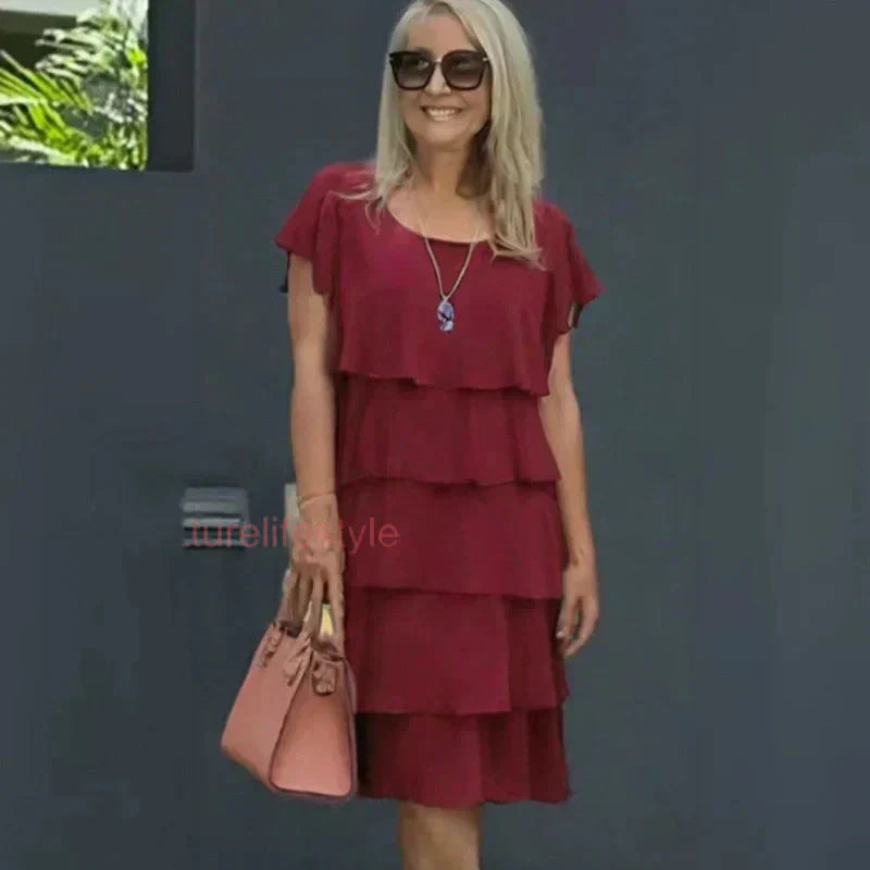 🔥Rochie casual pentru femei cu ondulație ruffle
