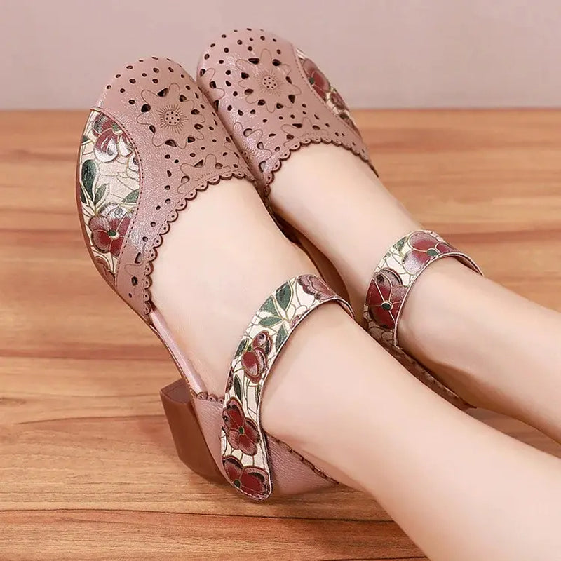 Sandale confortabile de damă în stil vintage