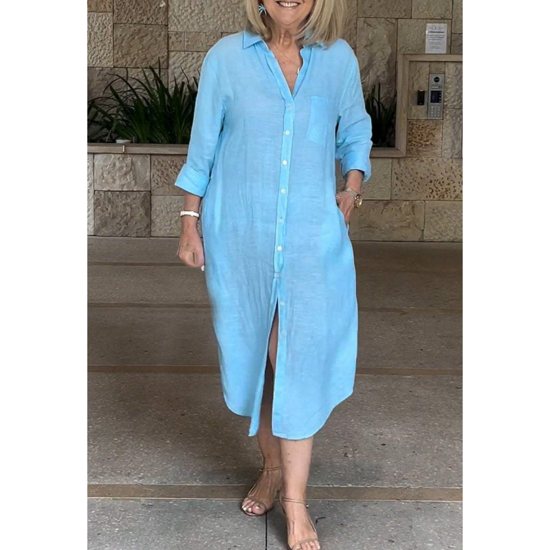 🔥Rochie de lenjerie de bumbac vrac pentru femei