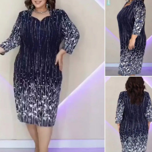 【S-4XL】🌿 Rochie de dama eleganta cu maneca lunga