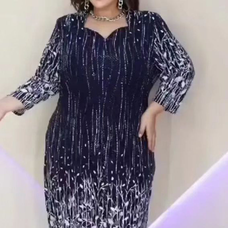 【S-4XL】🌿 Rochie de dama eleganta cu maneca lunga