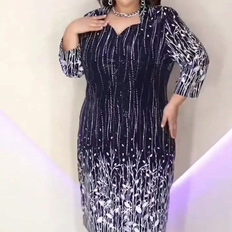 【S-4XL】🌿 Rochie de dama eleganta cu maneca lunga